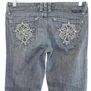 🍍J & COMPANY Beverly Bling Cross Boot Cut Jeans